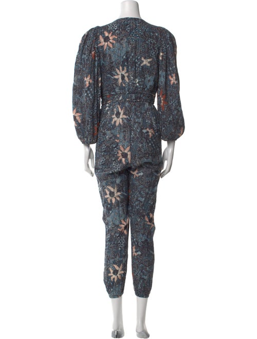 Ulla Johnson Printed V-Neck Jumpsuit