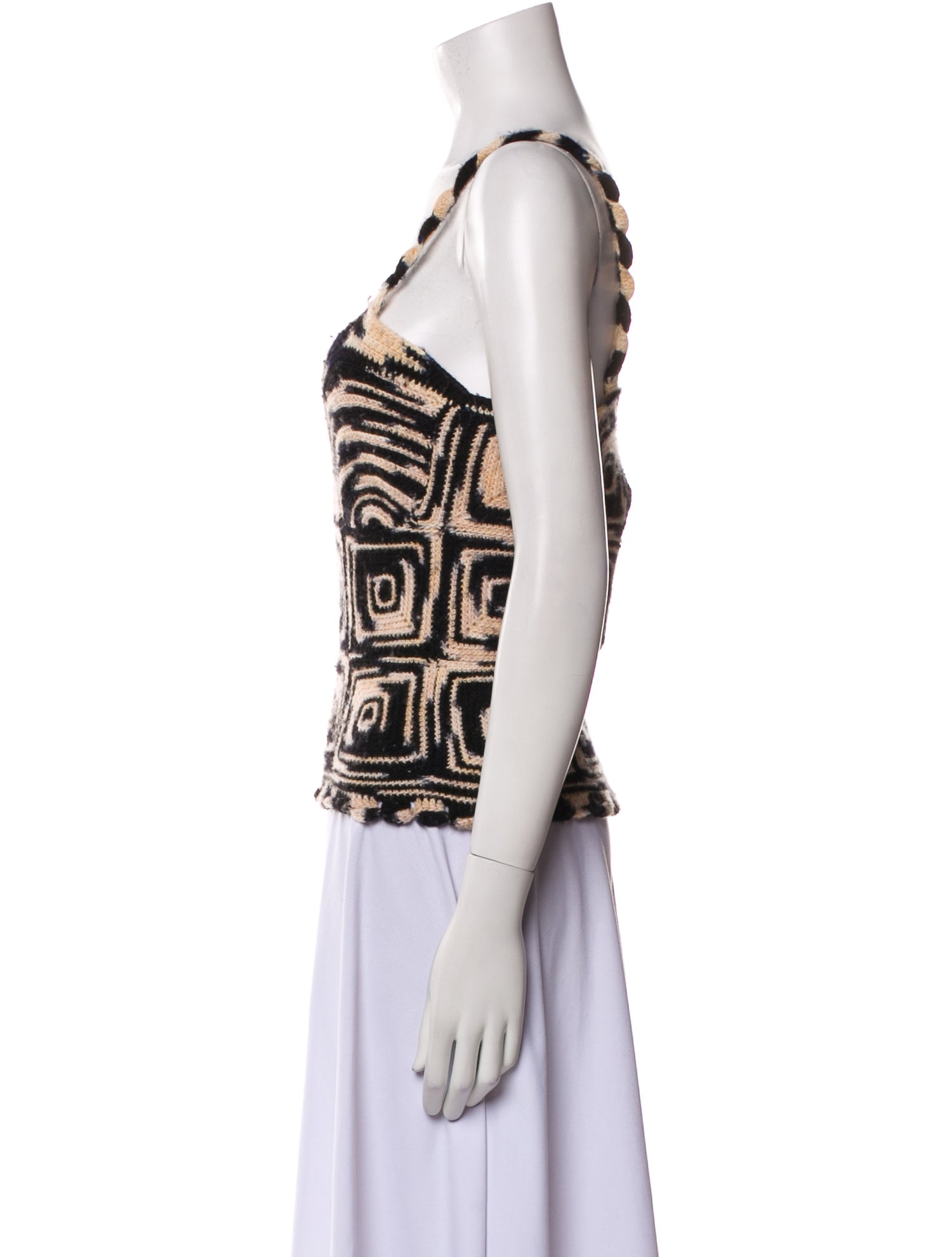 Ulla Johnson Printed V-Neck Sweater