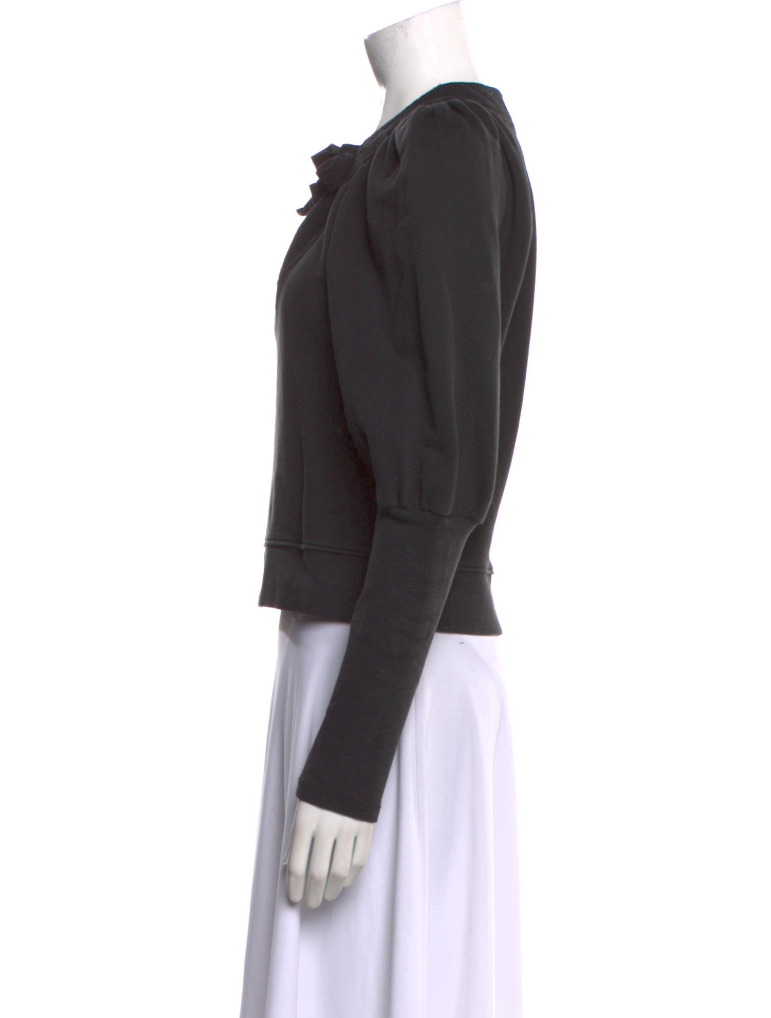 Ulla Johnson Tie Neck Long Sleeve Sweatshirt