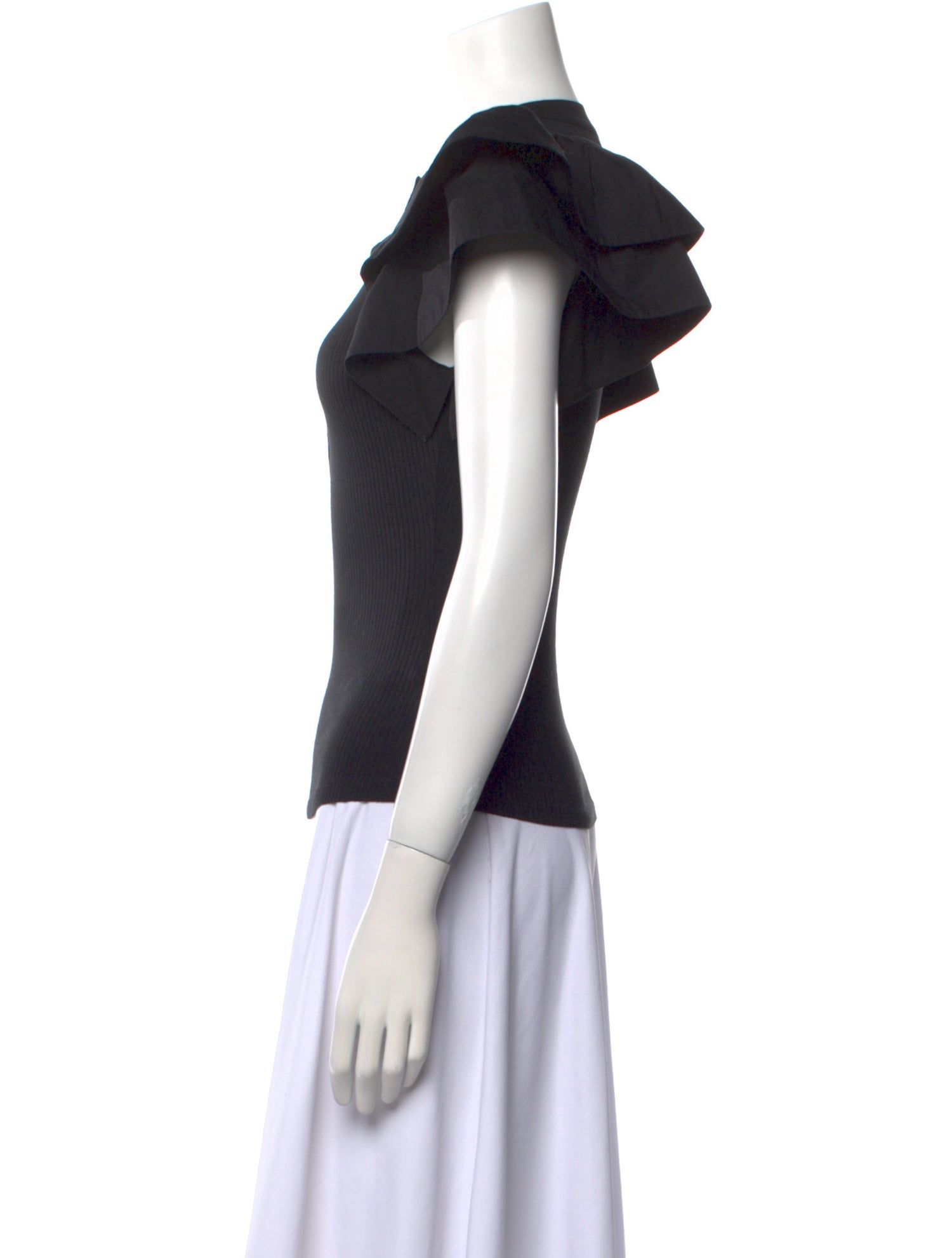 Ulla Johnson Crew Neck Short Sleeve Top