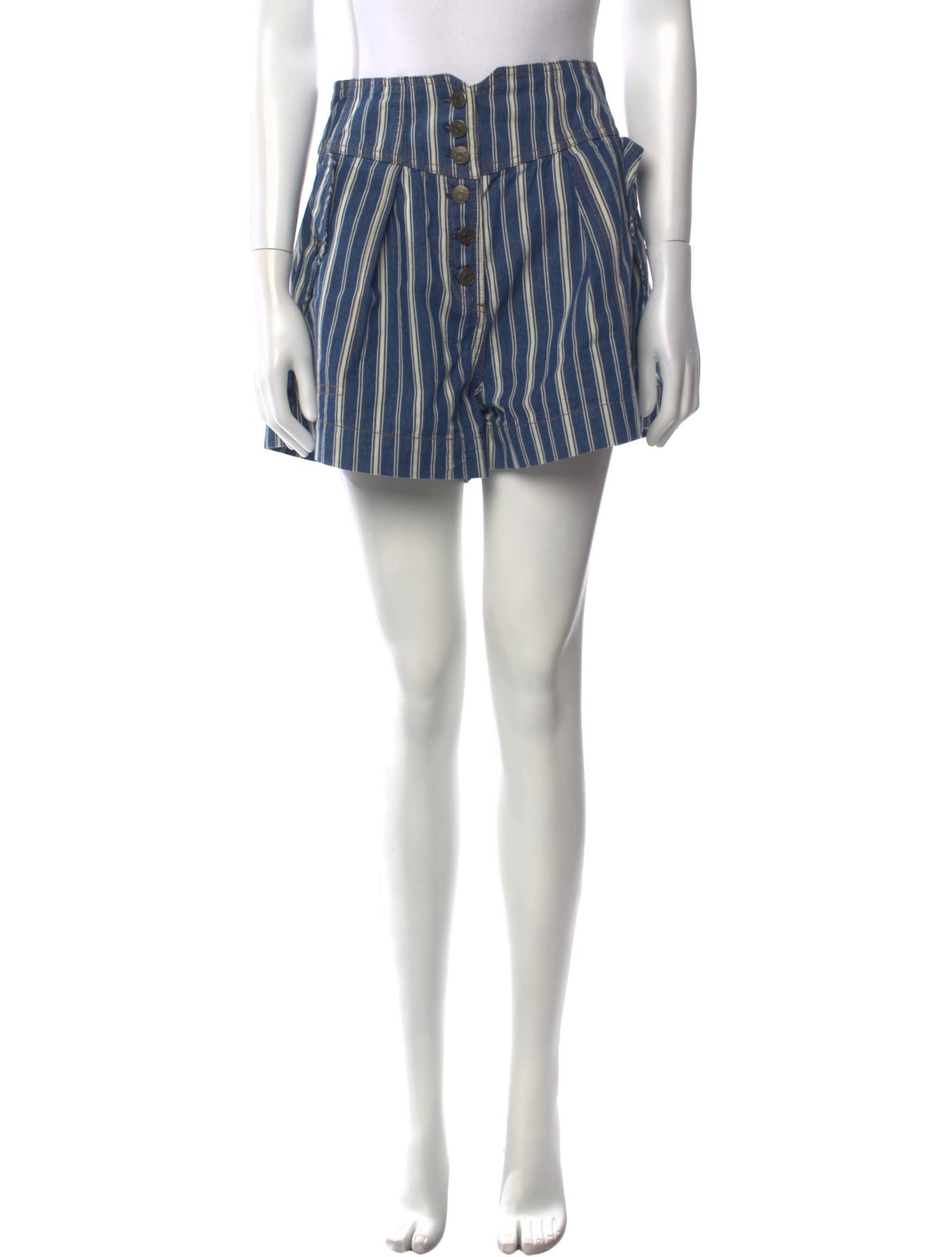 Ulla Johnson Striped Mini Shorts