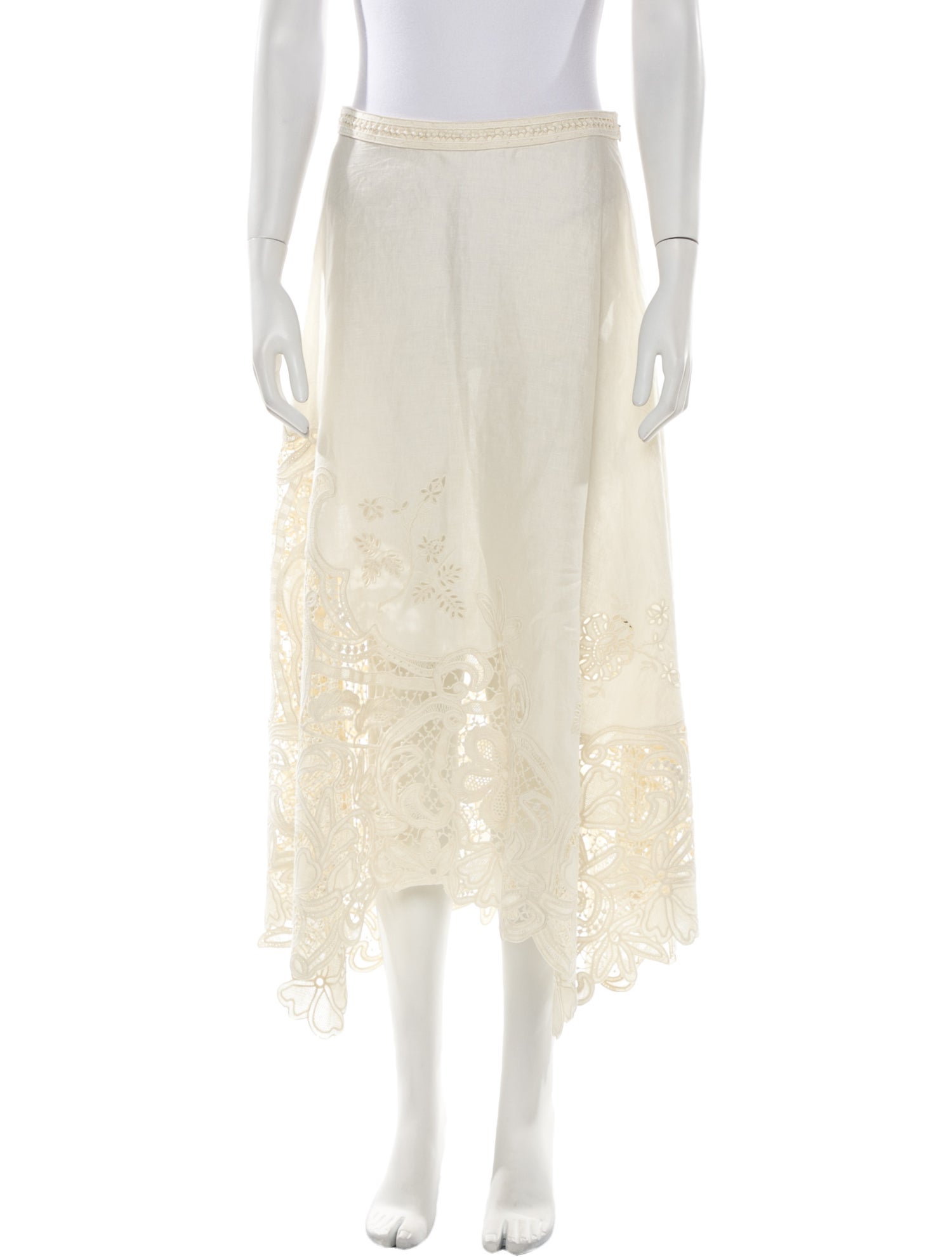 Ulla Johnson Linen Midi Length Skirt