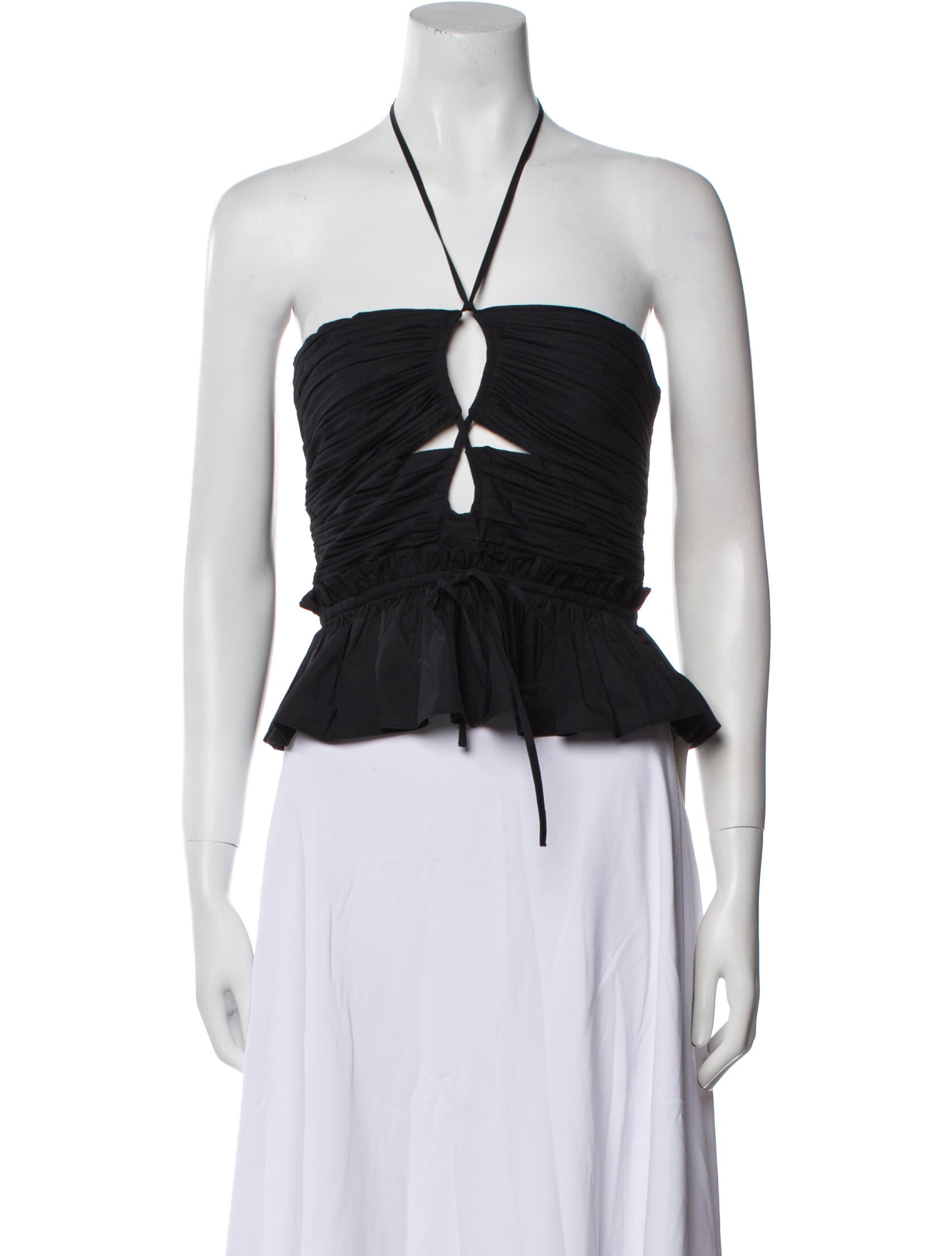 Ulla Johnson Halterneck Sleeveless Crop Top