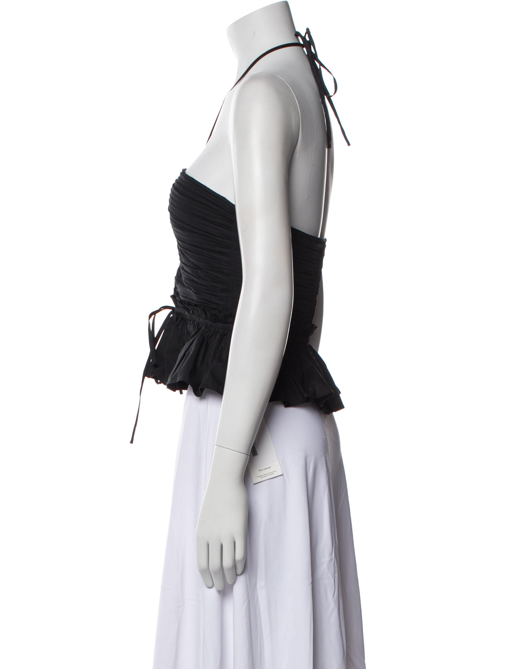 Ulla Johnson Halterneck Sleeveless Crop Top