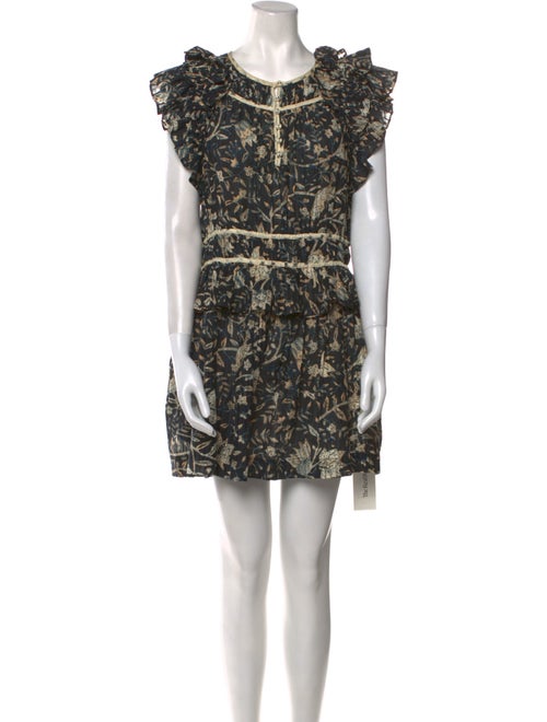 Ulla Johnson Printed Crew Neck Romper