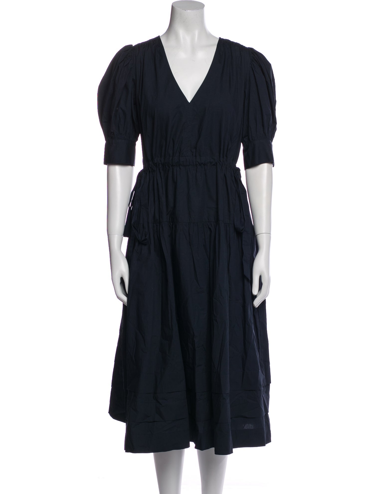 Ulla Johnson V-Neck Knee-Length Dress