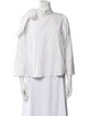 Ulla Johnson Mock Neck Three-Quarter Sleeve Blouse