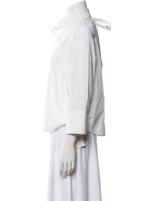 Ulla Johnson Mock Neck Three-Quarter Sleeve Blouse