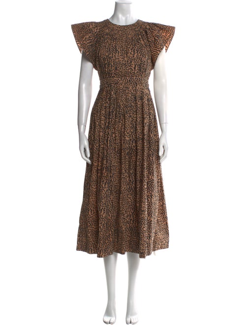 Ulla Johnson Animal Print Long Dress