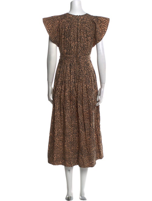Ulla Johnson Animal Print Long Dress
