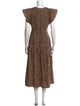 Ulla Johnson Animal Print Long Dress