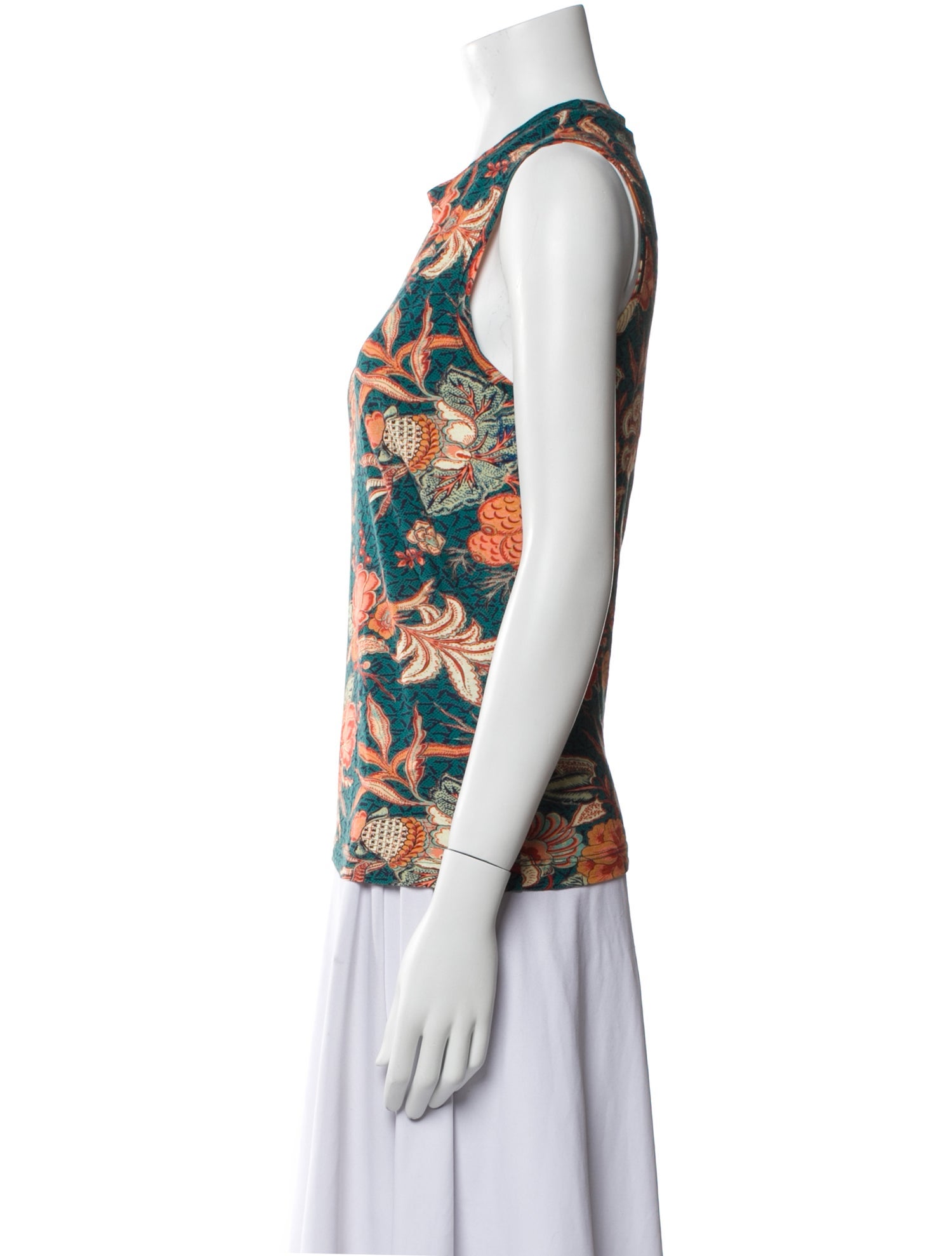 Ulla Johnson Floral Print Crew Neck Top w/ Tags