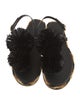 Ulla Johnson Leather Pom-Pom Embellishments Slingback Sandals