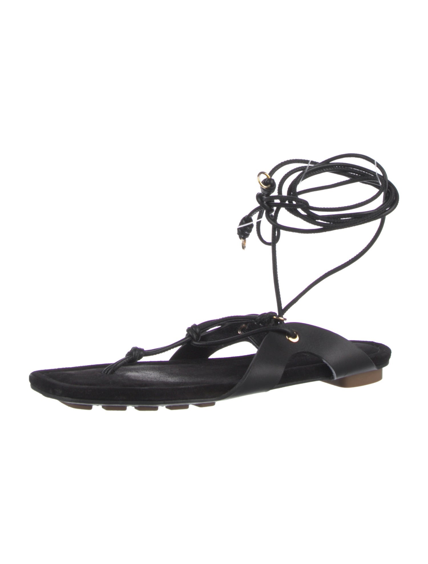 Ulla Johnson Leather Leather Trim Embellishment Gladiator Sandals