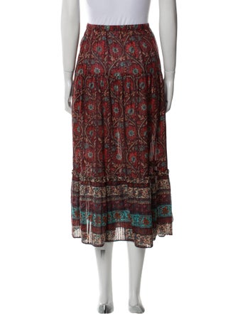 Ulla Johnson Printed Midi Length Skirt
