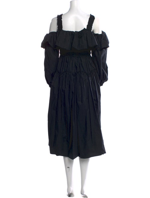 Ulla Johnson Square Neckline Midi Length Dress