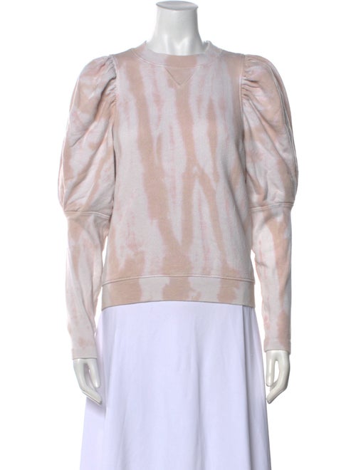 Ulla Johnson Tie-Dye Print Crew Neck Sweatshirt