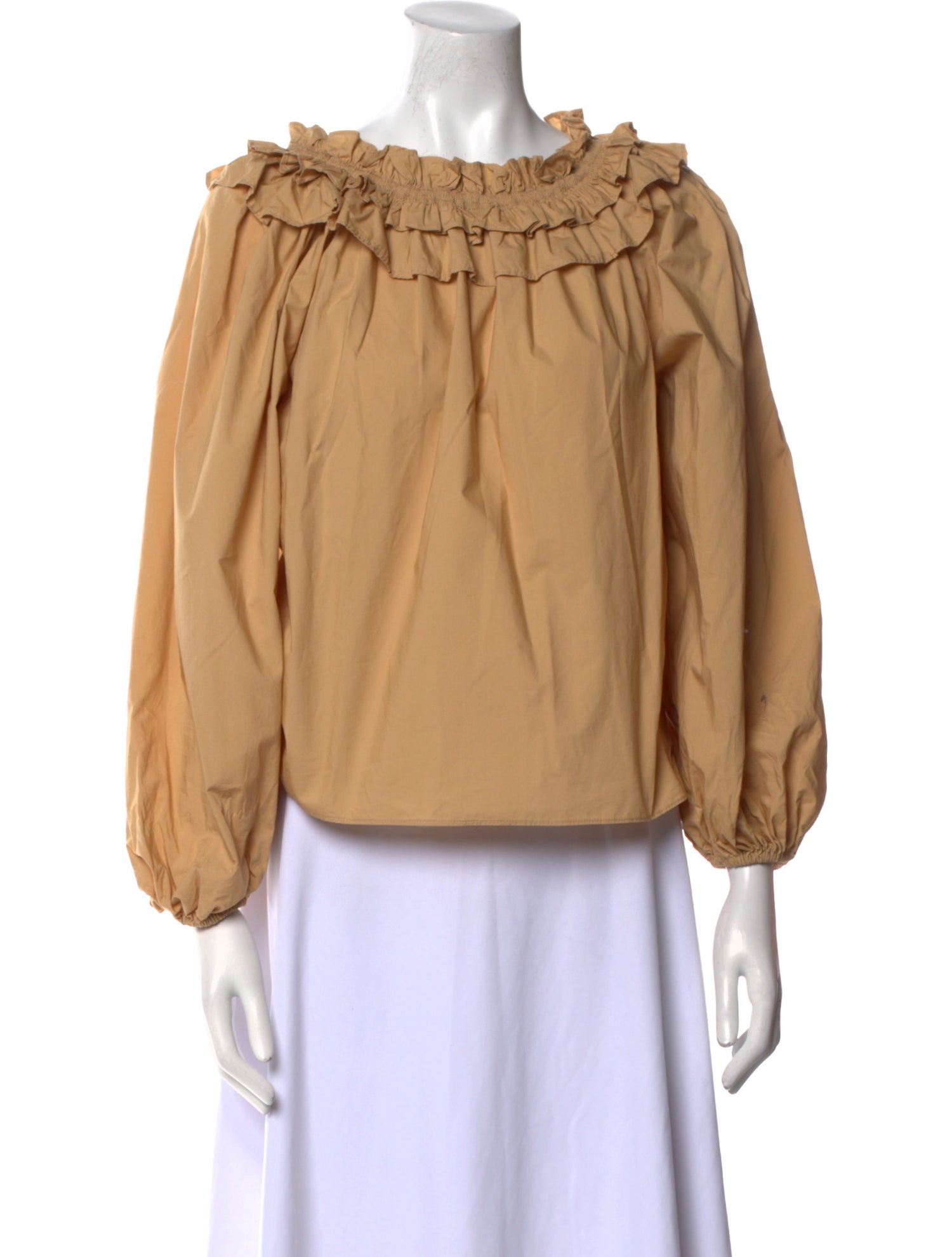 Ulla Johnson Cowl Neck Long Sleeve Blouse