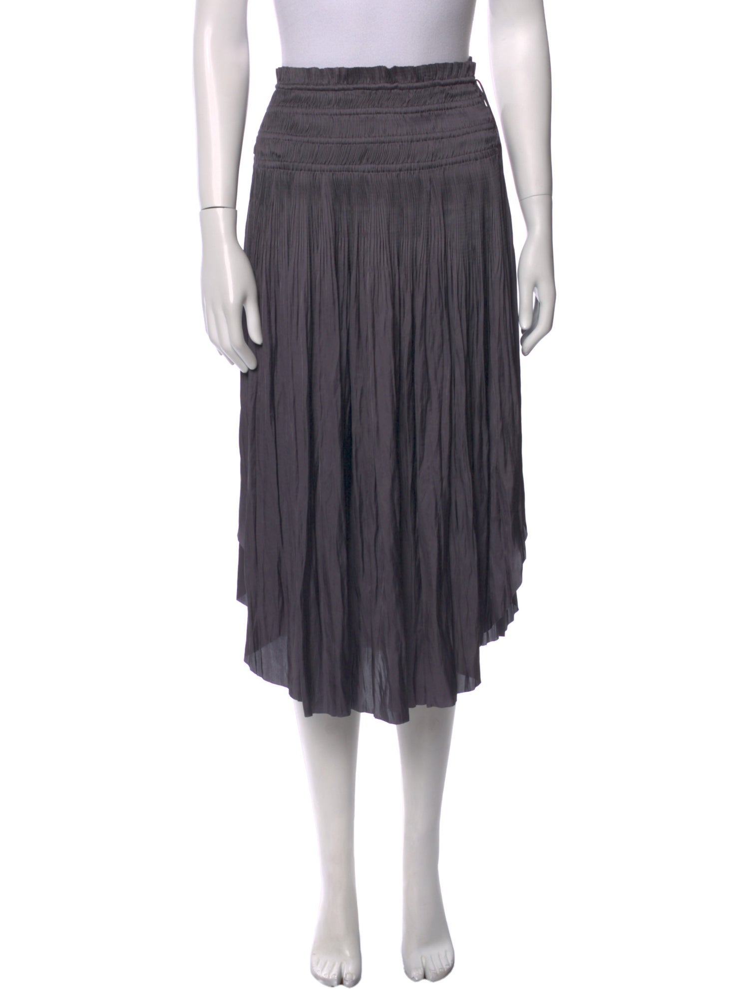 Ulla Johnson Pleated Accents Midi Length Skirt