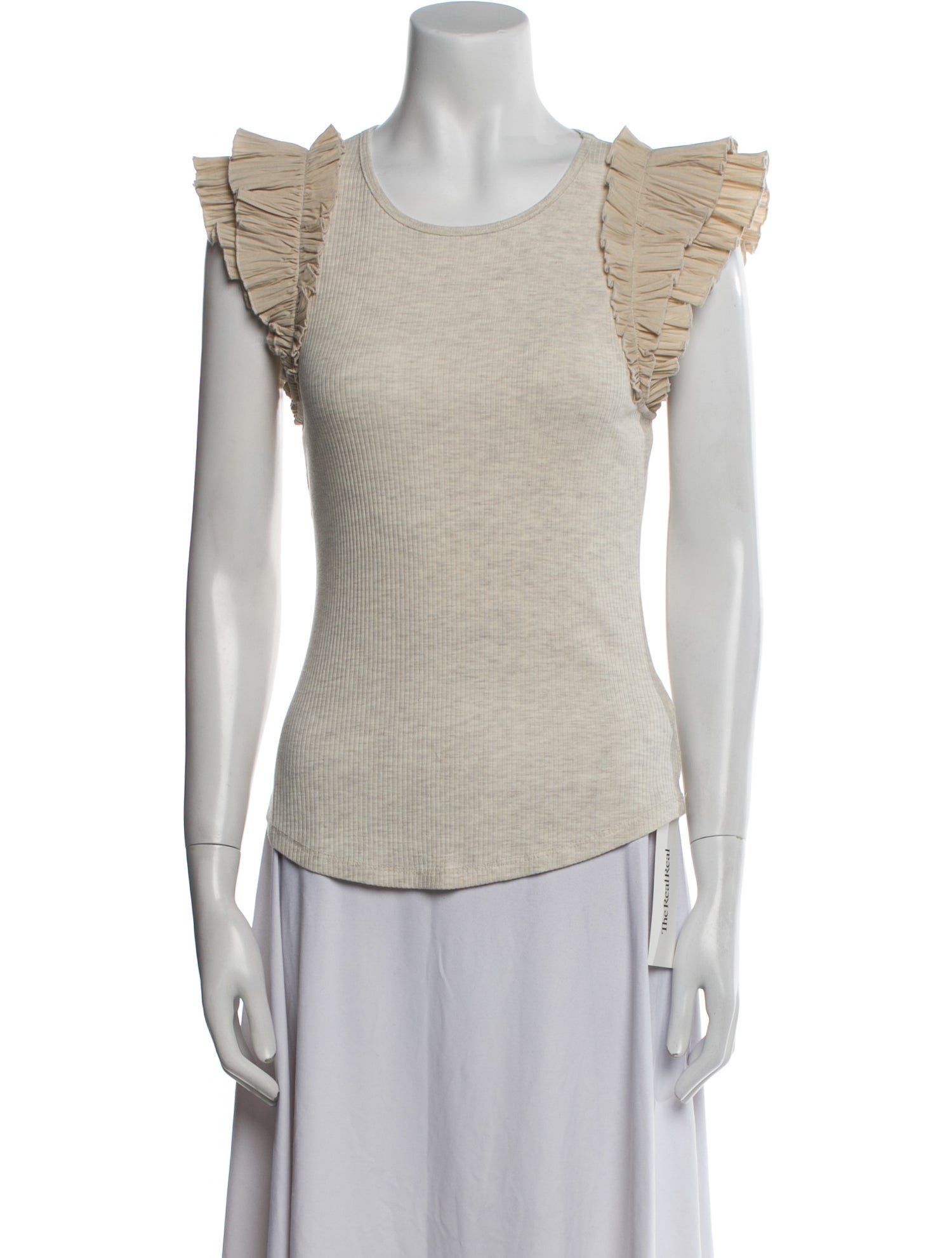 Ulla Johnson Scoop Neck Short Sleeve Top