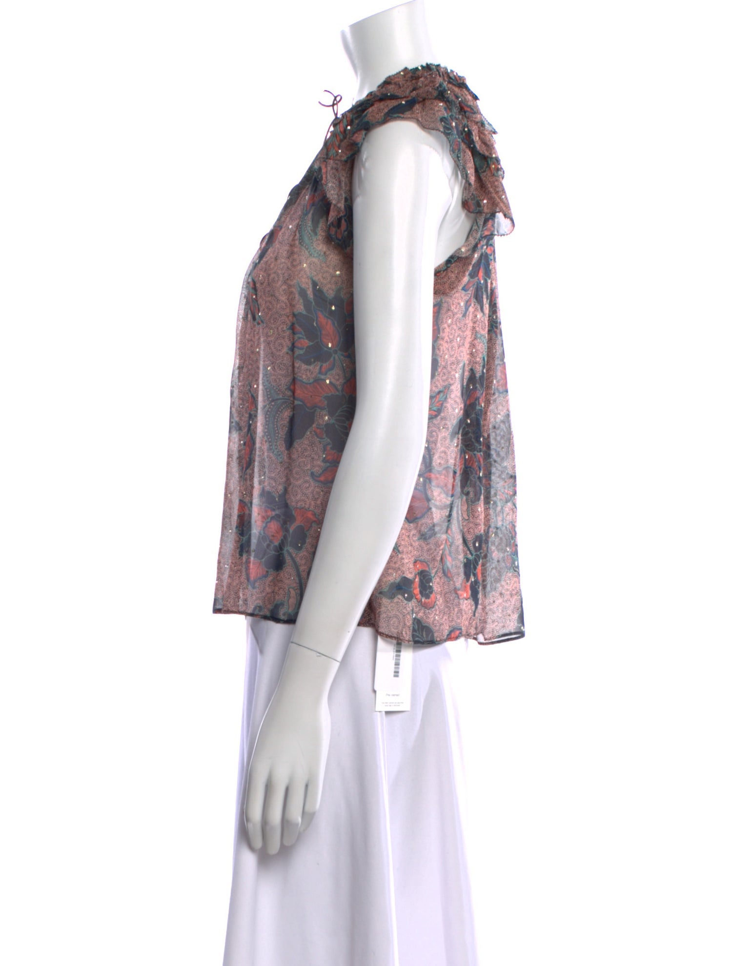 Ulla Johnson Silk Floral Print Blouse