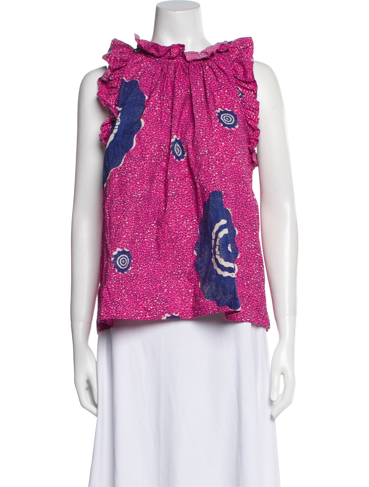Ulla Johnson Printed Mock Neck Top