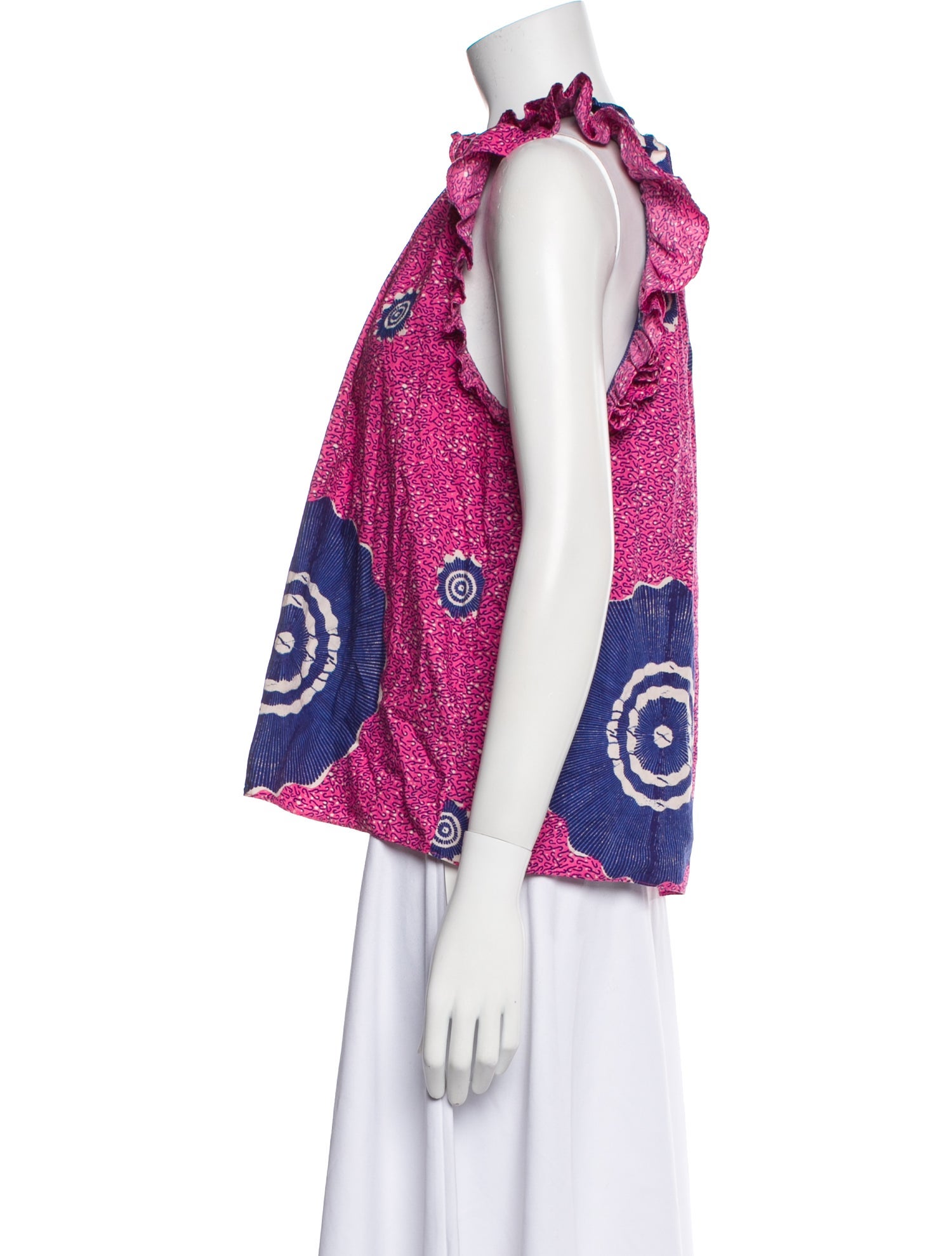 Ulla Johnson Printed Mock Neck Top