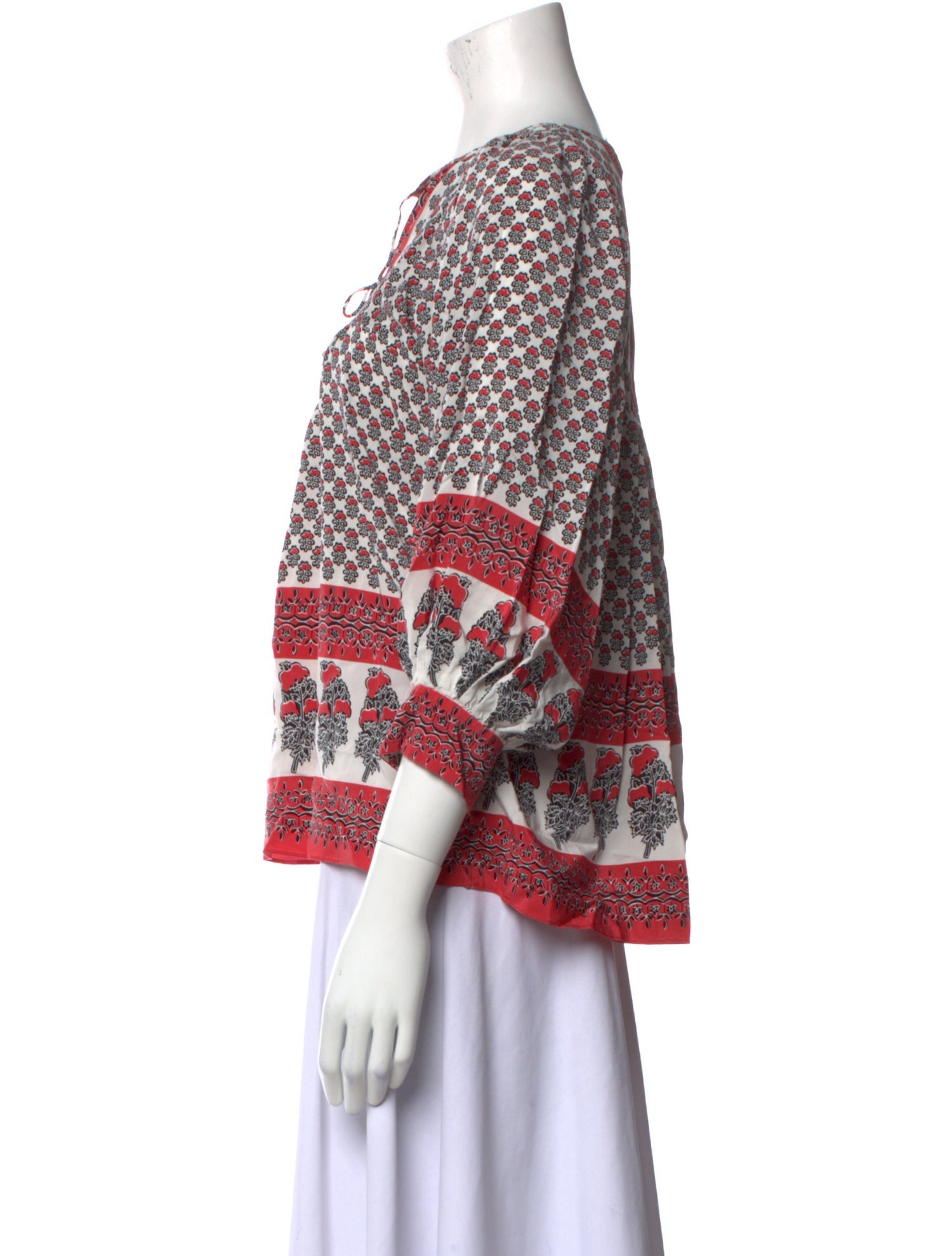 Ulla Johnson Silk Printed Blouse w/ Tags