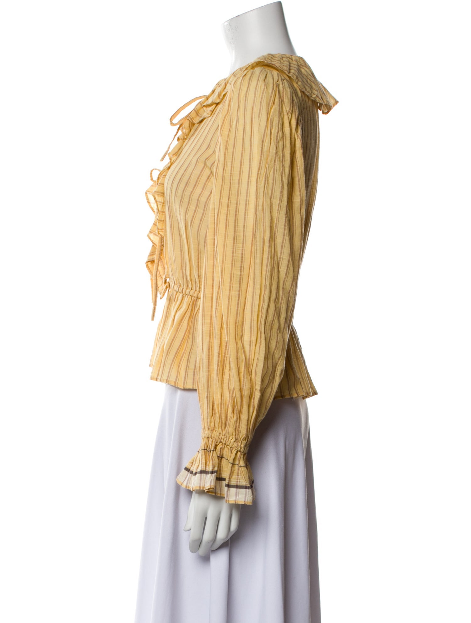 Ulla Johnson V-Neck Long Sleeve Blouse