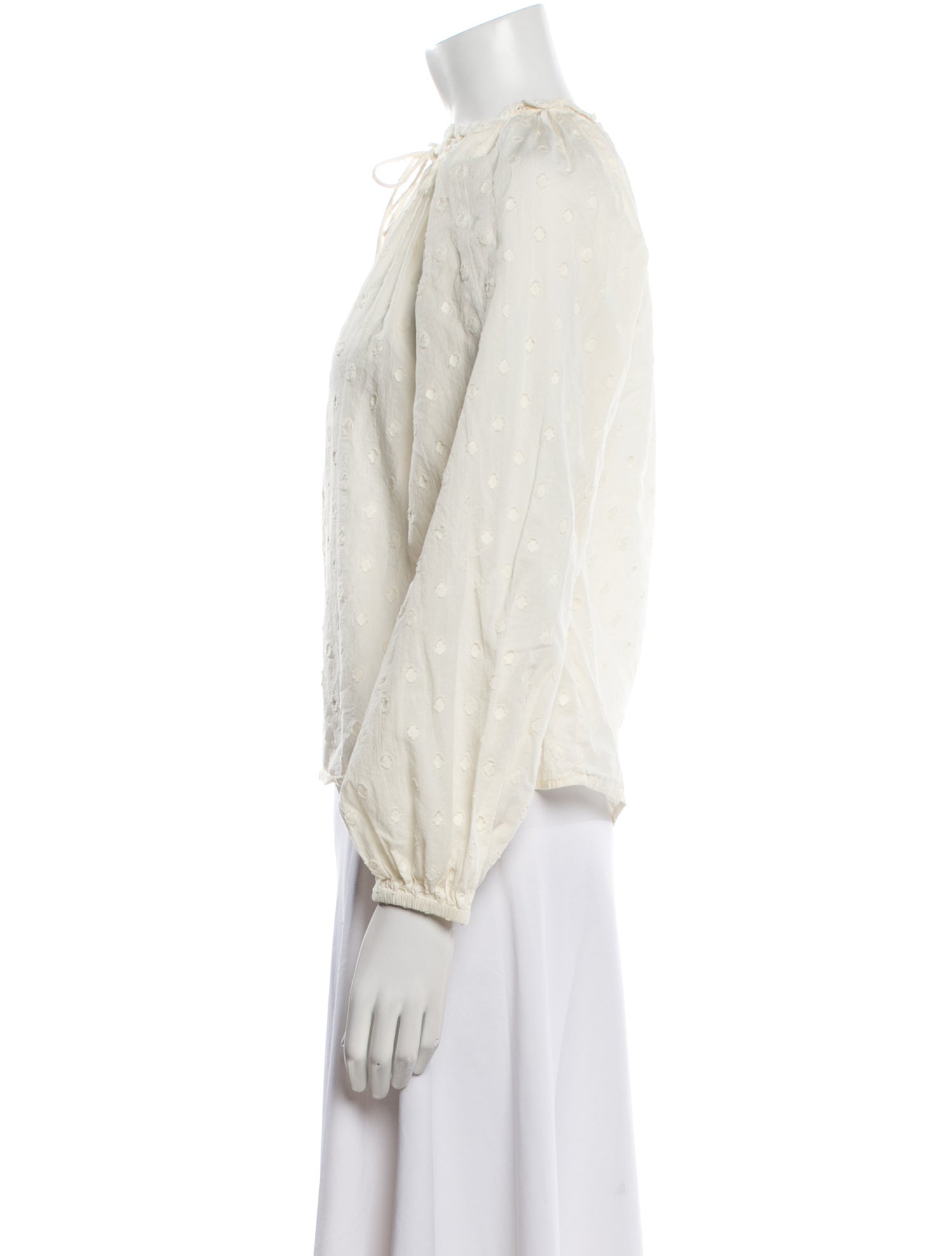 Ulla Johnson Mock Neck Long Sleeve Blouse