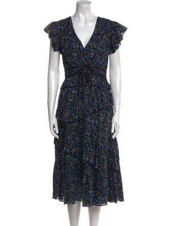 Ulla Johnson Floral Print Long Dress