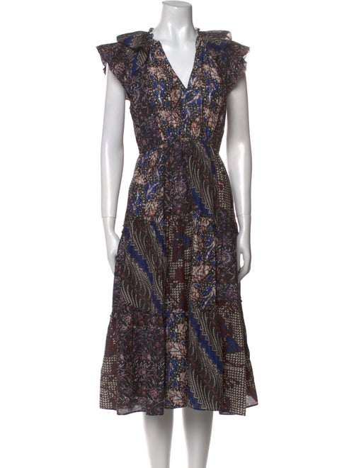 Ulla Johnson Printed Midi Length Dress