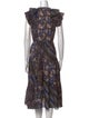 Ulla Johnson Printed Midi Length Dress