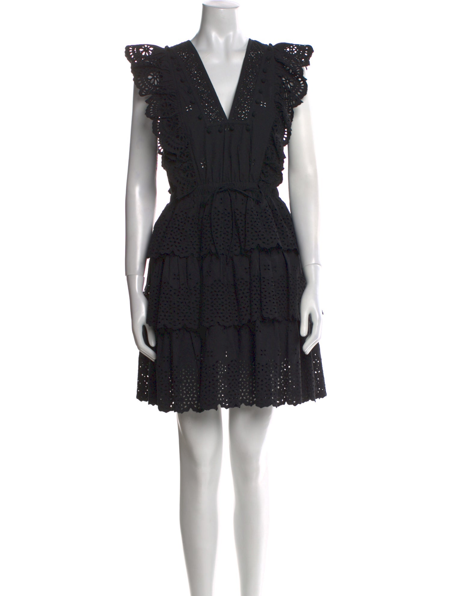 Ulla Johnson V-Neck Mini Dress