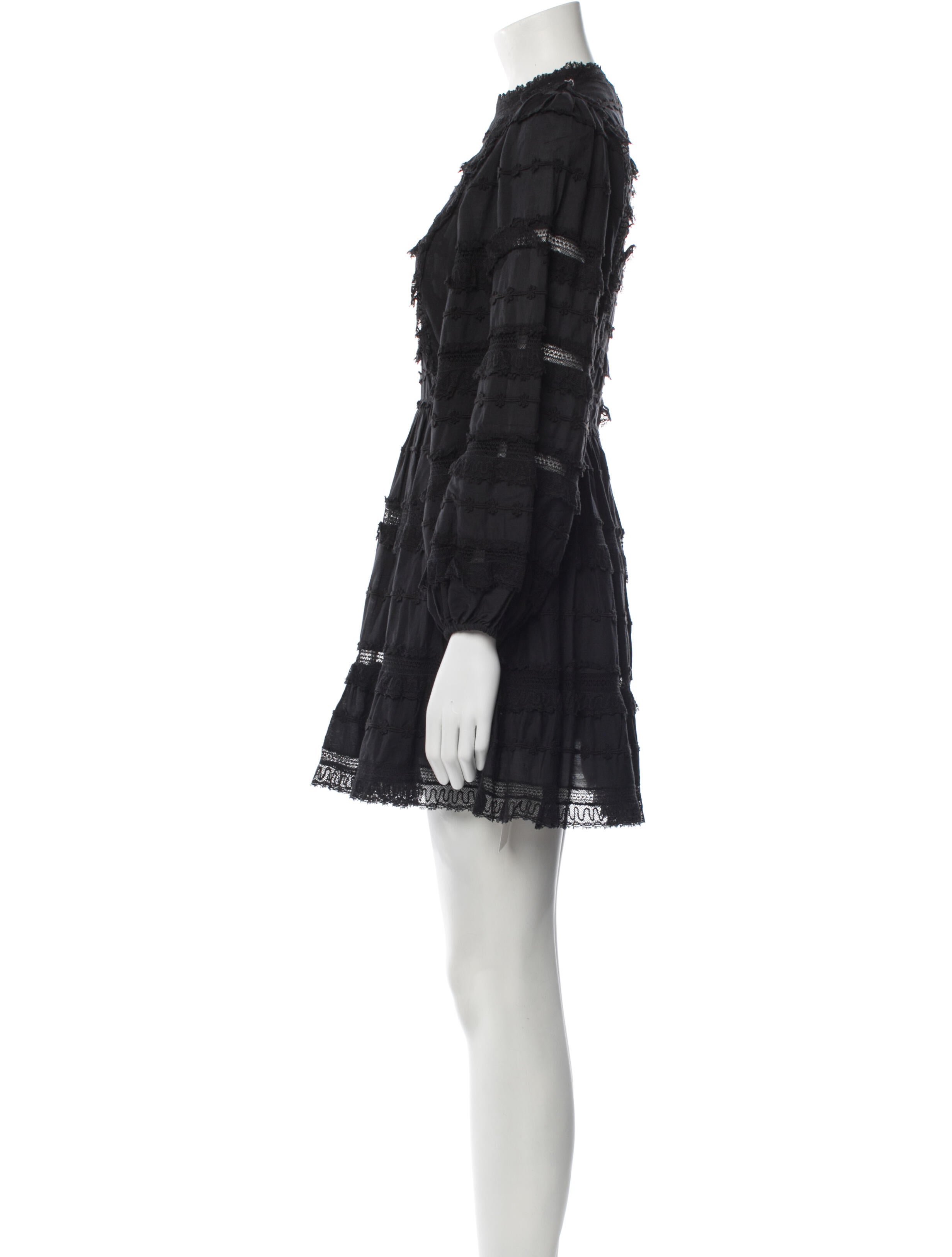 Ulla Johnson Mock Neck Mini Dress