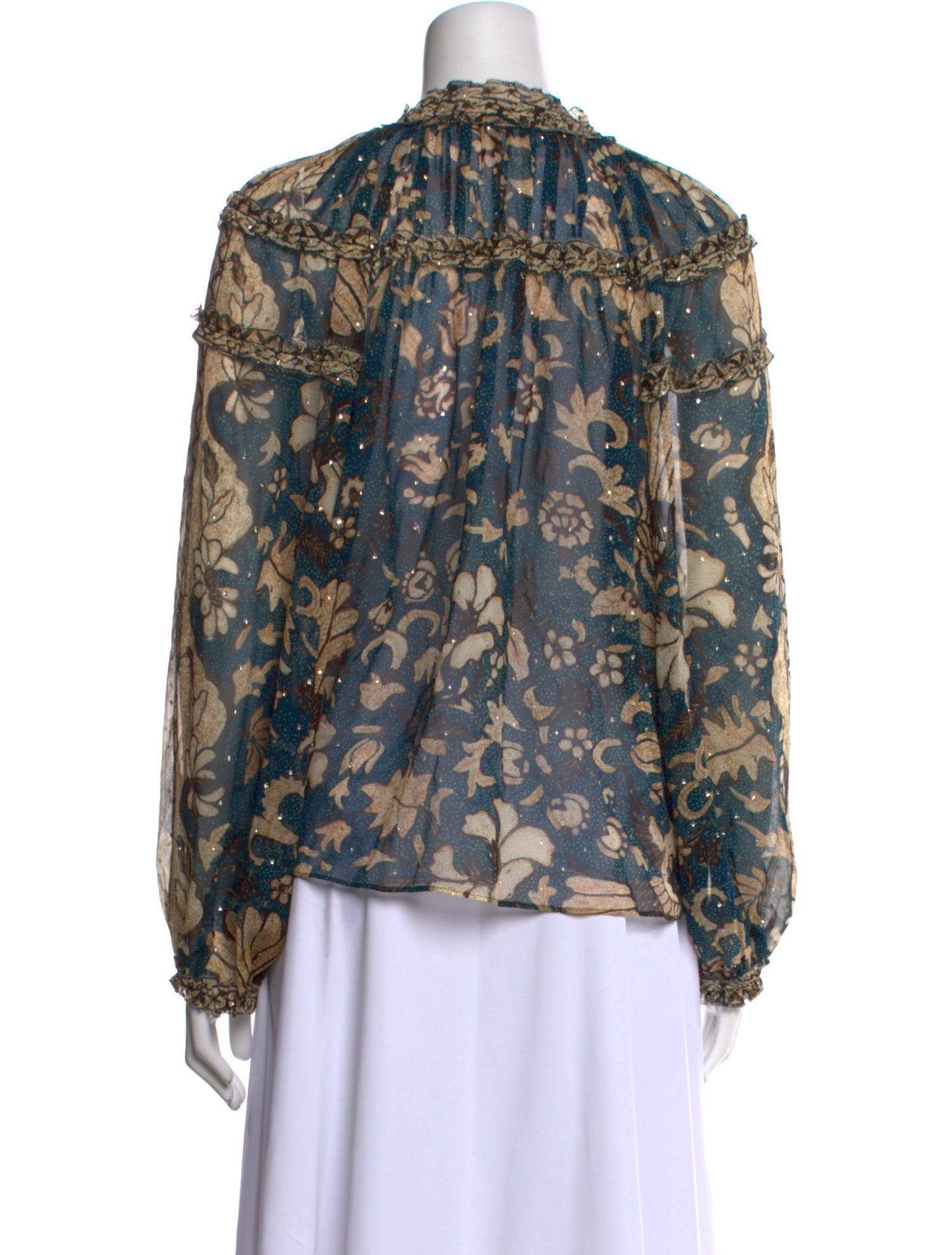 Ulla Johnson Silk Printed Blouse