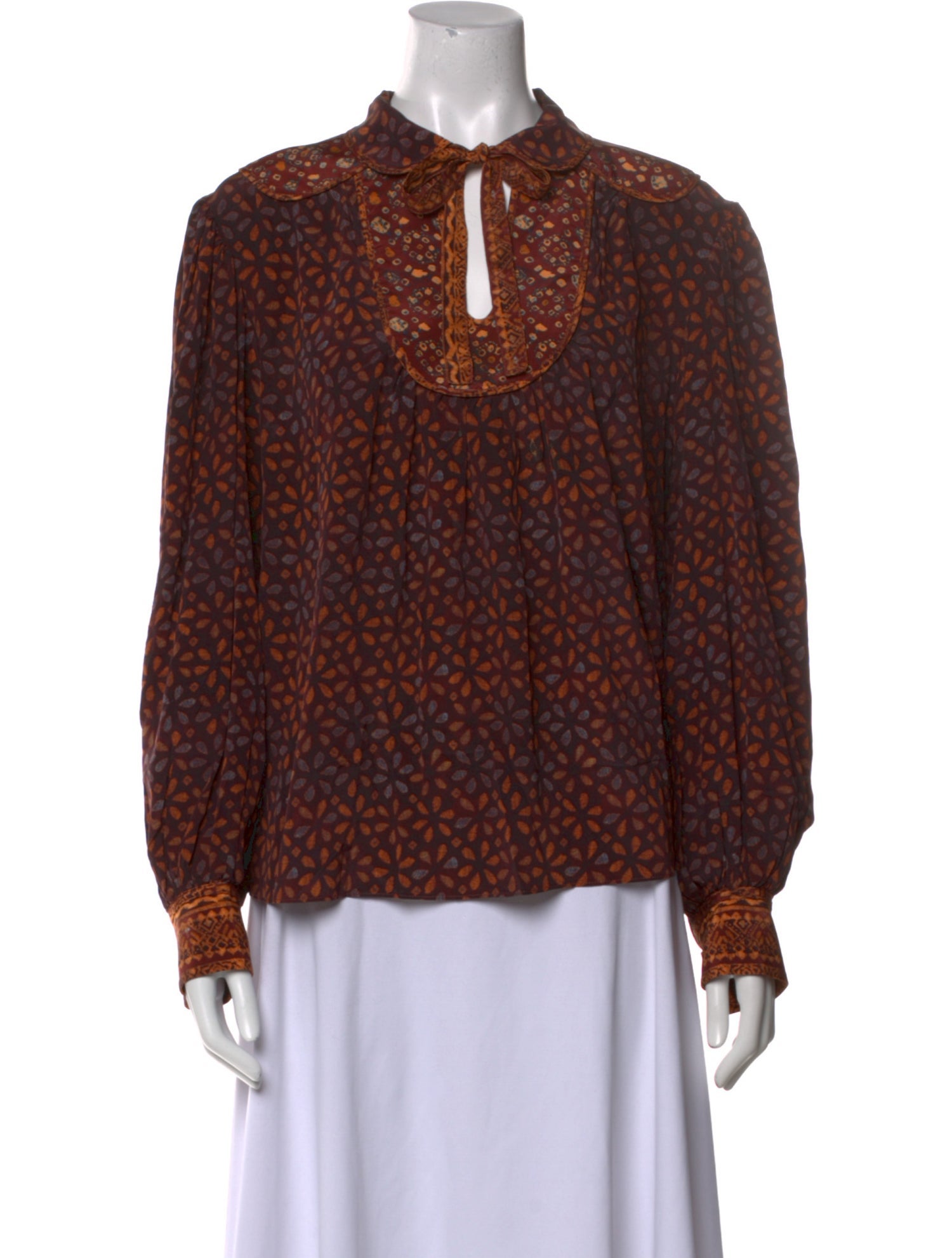 Ulla Johnson Silk Printed Blouse