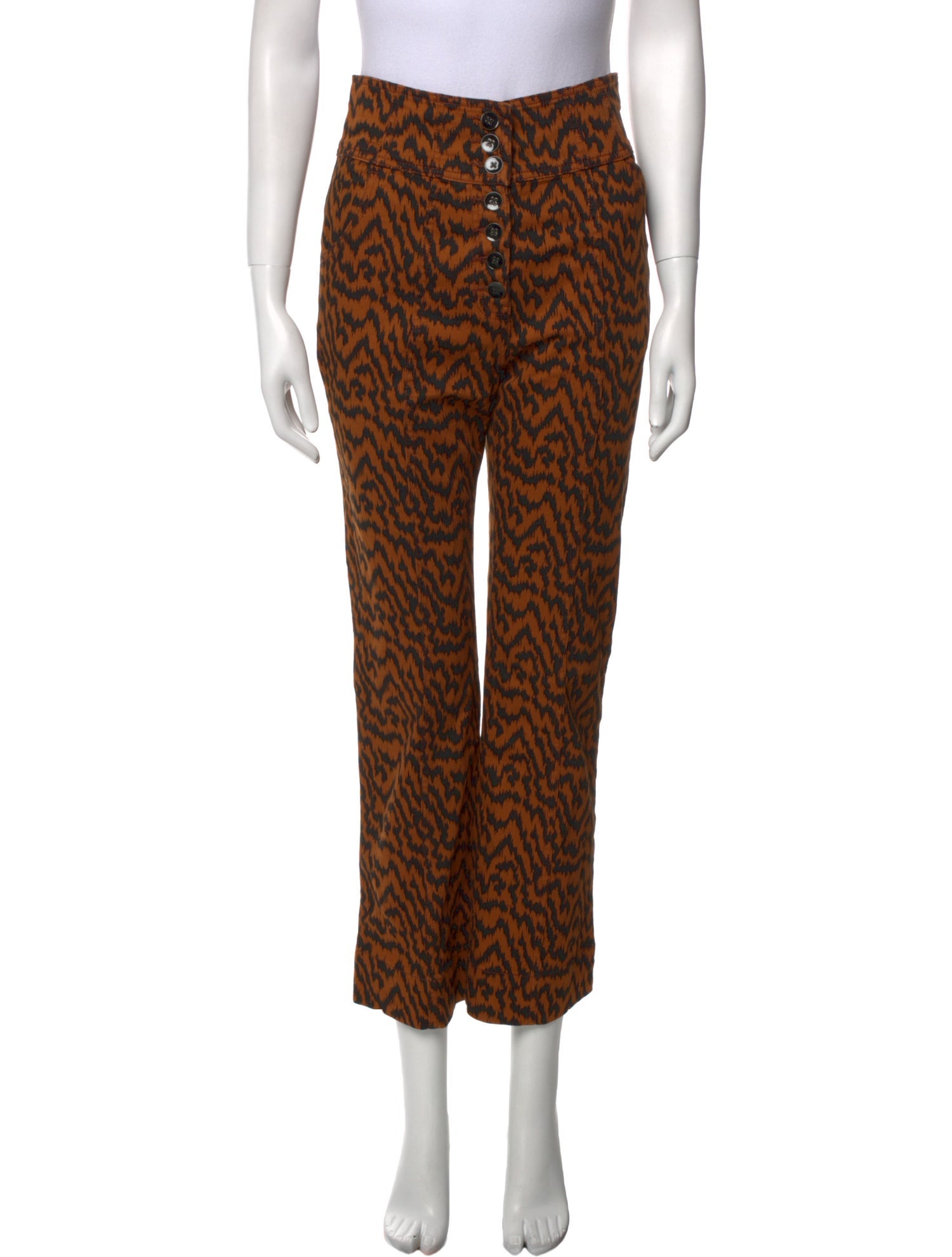 Ulla Johnson Animal Print Wide Leg Pants