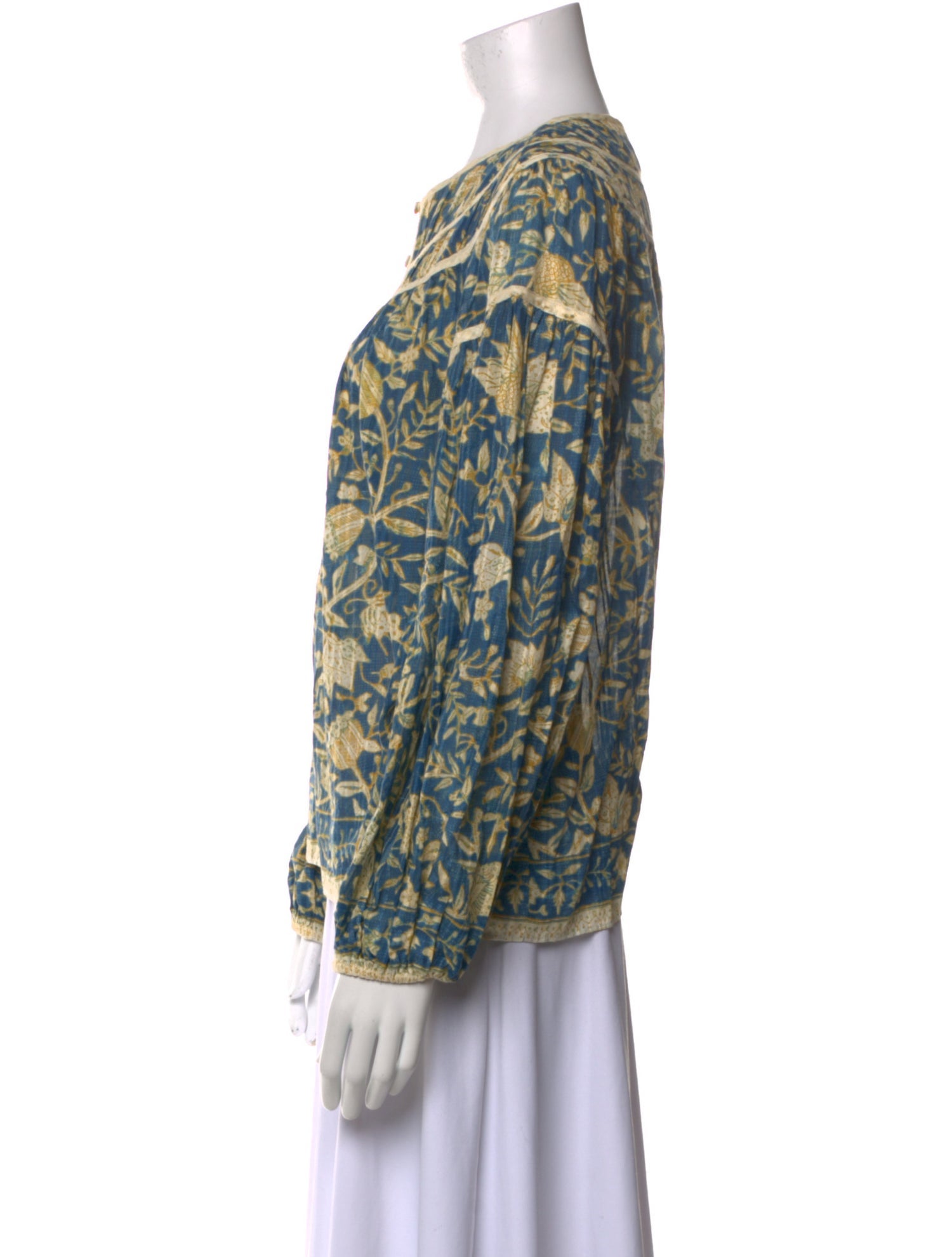 Ulla Johnson Printed Scoop Neck Sweatshirt