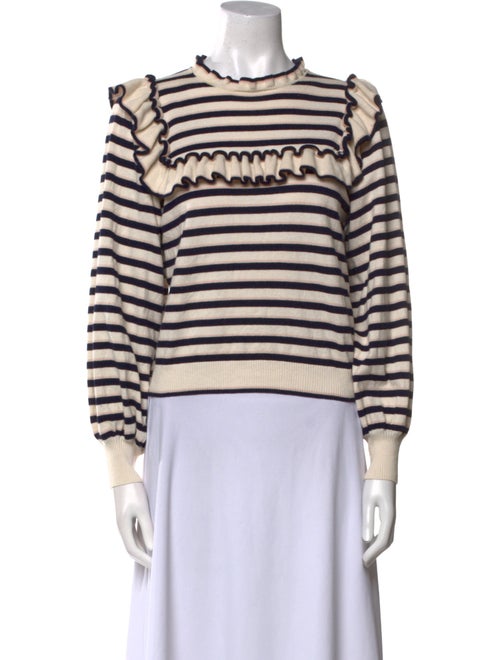 Ulla Johnson Striped Crew Neck Sweatshirt