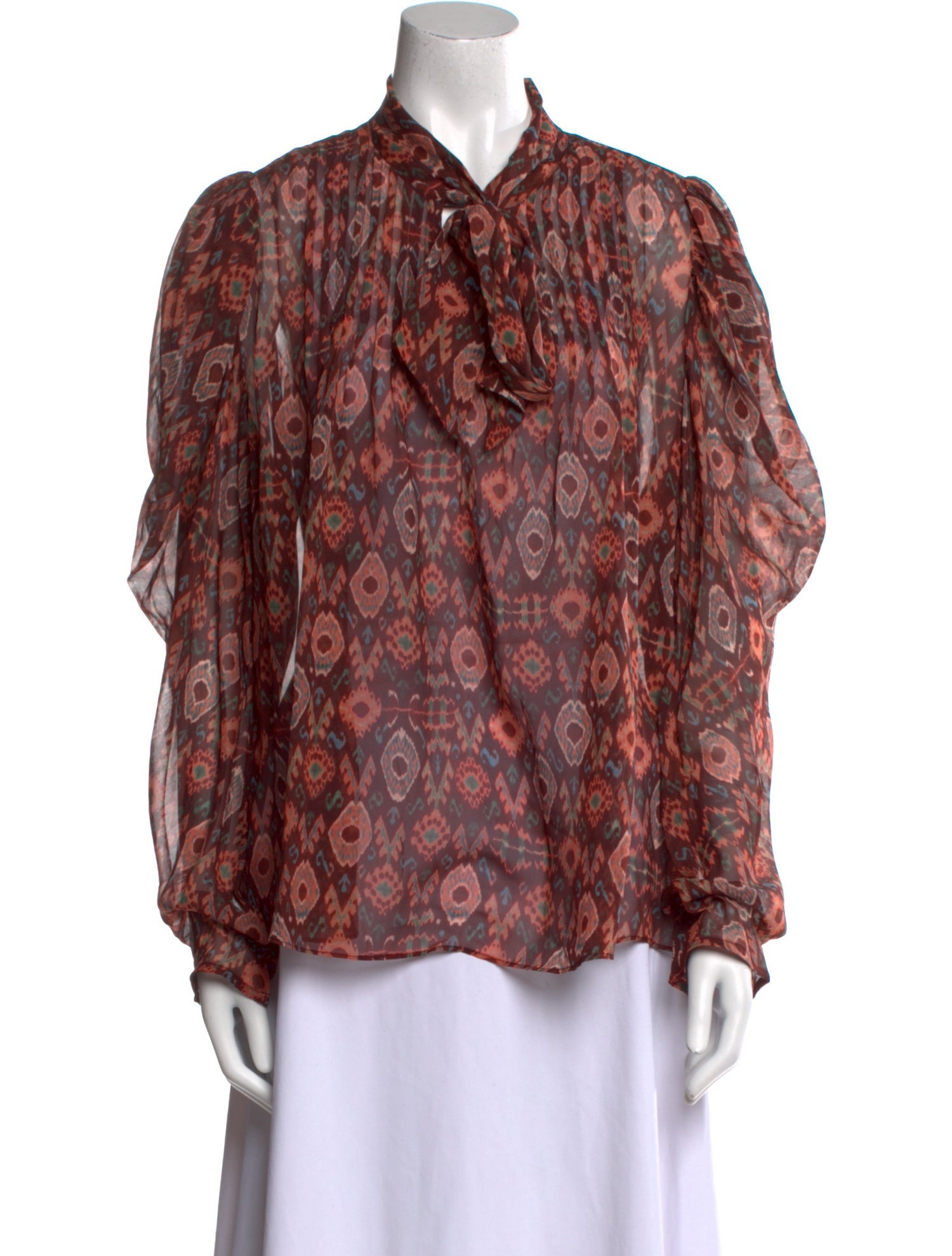 Ulla Johnson Silk Printed Blouse w/ Tags