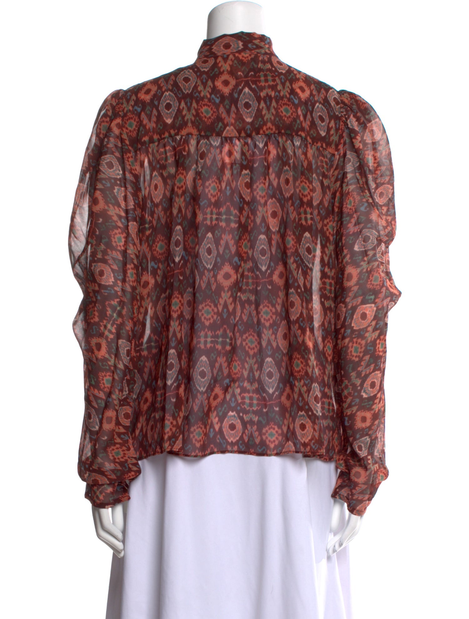 Ulla Johnson Silk Printed Blouse w/ Tags