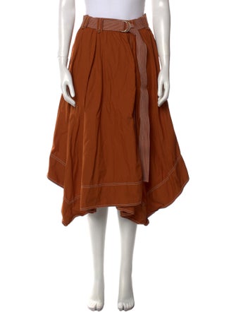 Ulla Johnson Pleated Accents Midi Length Skirt