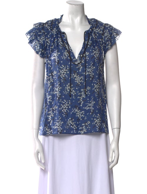 Ulla Johnson Floral Print Cowl Neck Blouse