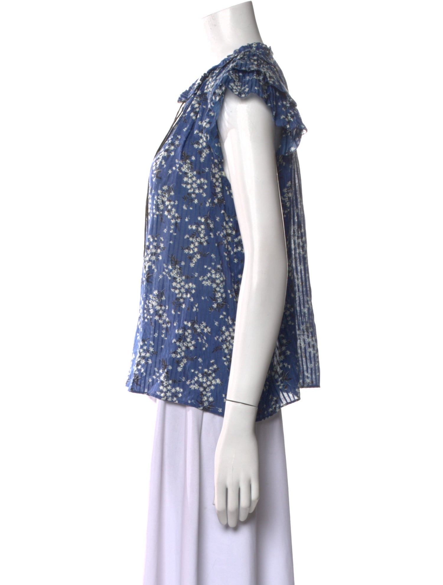 Ulla Johnson Floral Print Cowl Neck Blouse