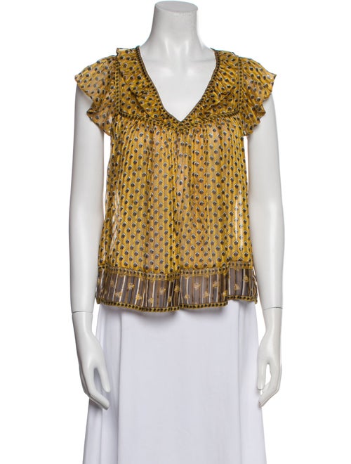 Ulla Johnson Silk Printed Blouse
