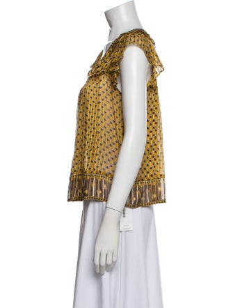 Ulla Johnson Silk Printed Blouse