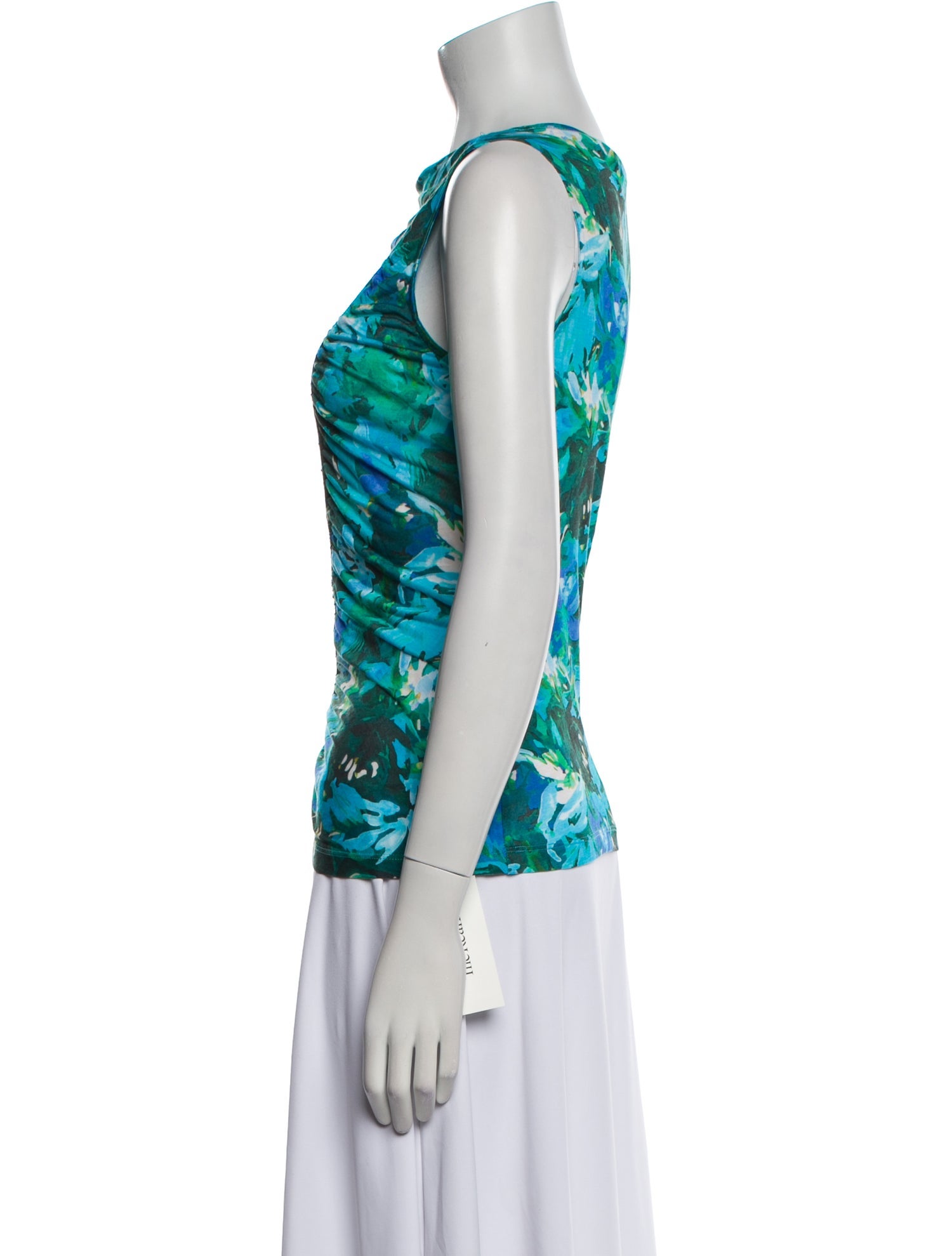 Ulla Johnson Printed Bateau Neckline Top w/ Tags