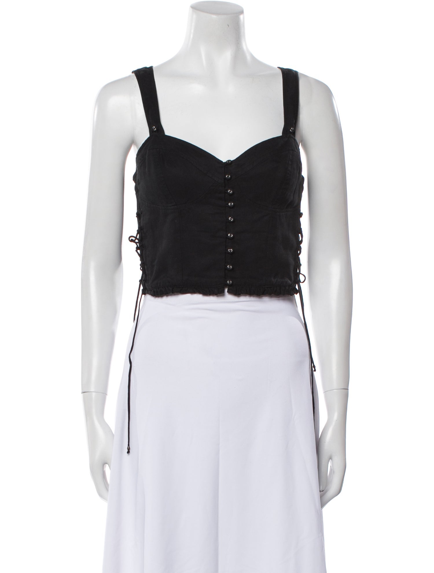 Ulla Johnson Square Neckline Sleeveless Crop Top
