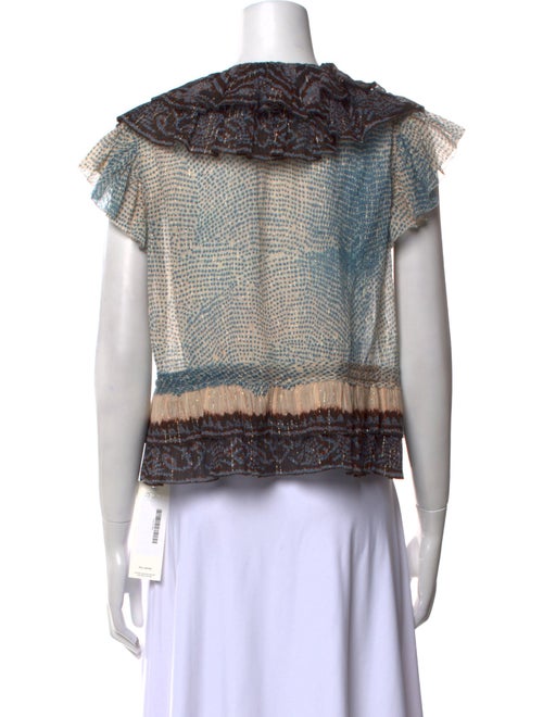 Ulla Johnson Printed V-Neck Blouse